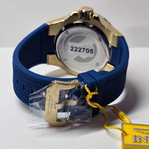 Invicta Aviator Men's Watch - 50mm, Gold, Blue (49668) - Picture 7 of 7